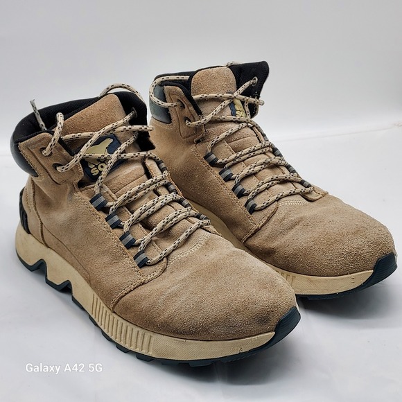 Sorel‎ Men\'s Waterproof Suede Winter Boots Tan Size 9.5 NM4253271